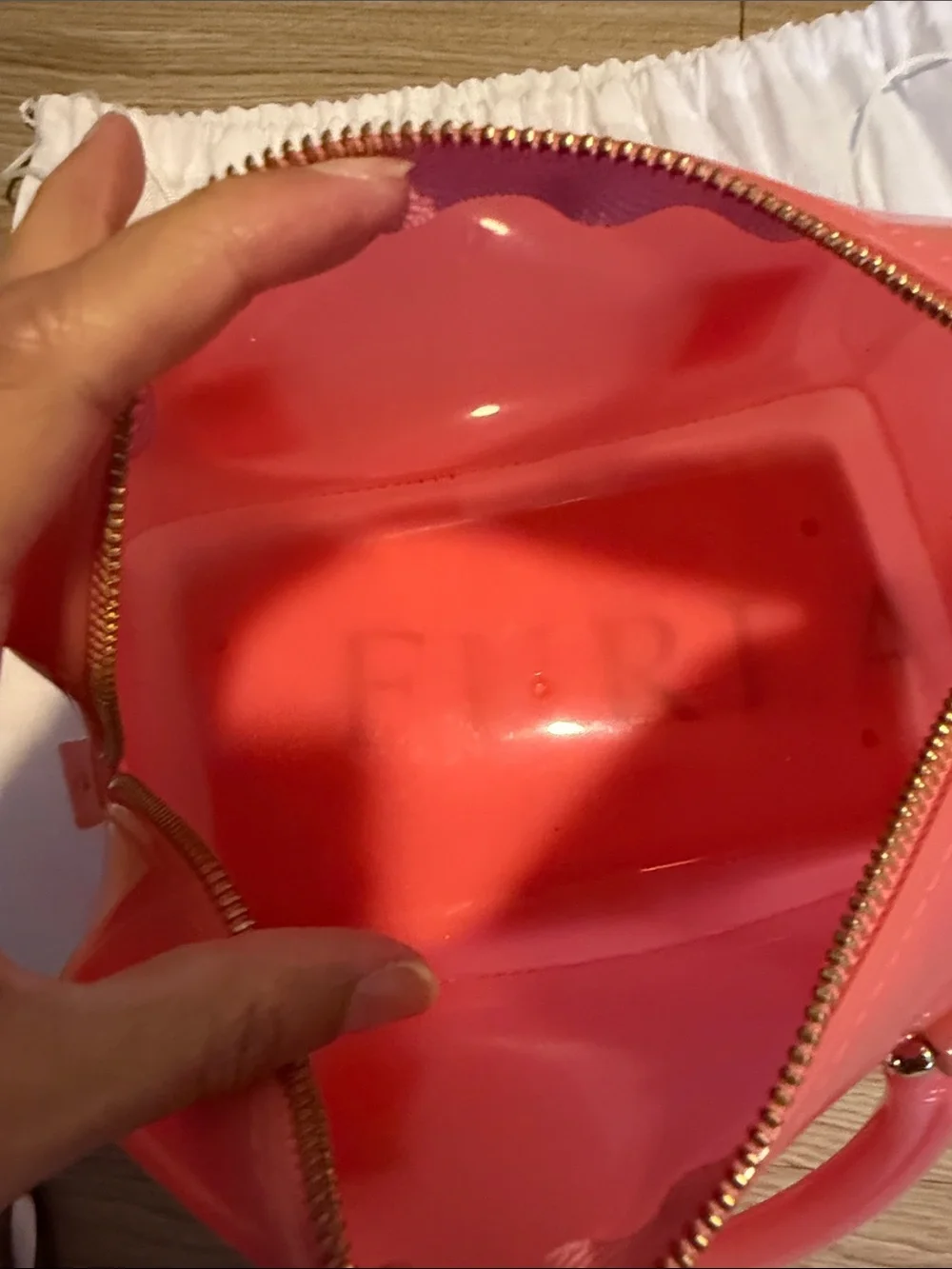 Furla Jelly Special Edition Candy Bag Satchel with Furla Lock & Dust Bag